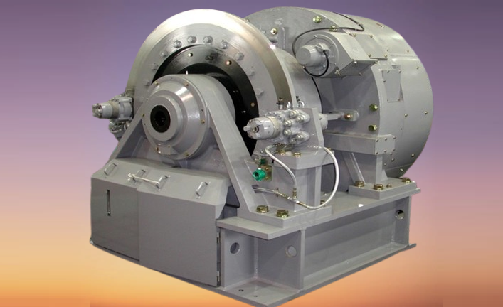 超高速エレベータ用巻上機